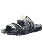 crocs Unisex-Adult classic Tie Dye Two-Strap Sandals, WhiteBlack, 7 Men9 Women