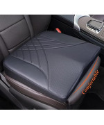 kingphenix Premium Car Seat Cushion, Memory Foam Driver Seat Cushion to Improve Driving View- Coccyx & Lower Back Pain Relief - Seat Cushion for Car, Truck, Office Chair (Black)