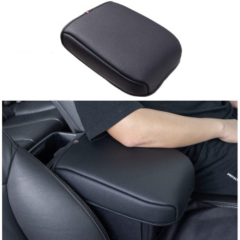 JDMCAR Center Console Cushion Compatible with Toyota Tacoma Accessories 2016-2022 2023, Customized PU Leather Cover Center Console Lid Protector