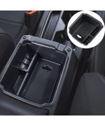 TACORBO Center Console Organizer Compatible with 2022 2023 2024 Taos and 2018 2019 2020 2021 2022 2023 2024 Tiguan Accessories Armrest Secondary Storage Box, Interior ABS Insert Glove Box Tray,Black