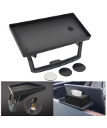 Foruly for Tesla Model 3 Model Y Magnetic Hidden Storage Tray Car Tissue Holder Center Screen Console Tray Organizer Behind Screen Storage Tissue Holder Model 3 Accessories Model Y Accessories