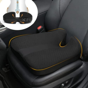 CreekT 2023 Upgraded Car Seat Cushion Pad Foam Heightening Wedge, Coccyx Cushion for Tailbone Pain Lower Back Pain Relief Seat Cushion for Short People Driving, Truck Seat Cushion for Office Chair