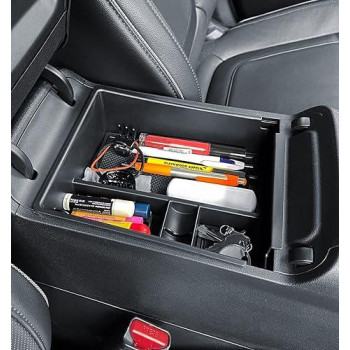 PIMCAR Compatible with 2022 2023 Hyundai Tucson Limited & 2022 2023 Santa Cruz Center Console Organizer ABS Plastic Material Armrest Box Insert Tray Accessories (Not for Santa Cruz Limited)-Black