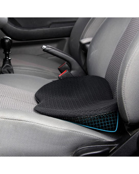 Livtribe Car Seat Cushion - Memory Foam Car Seat Pad - Sciatica & Lower Back Pain Relief - Car Seat Cushions for Driving - Road Trip Essentials for Drivers(Black)