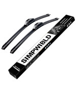 SIMPWIBLD Wiper Blades,Premium All-Seasons Durable Stable And Quiet OEM Quality J hook Front Windshield Wipers 13+13 (Set of 2)