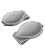 MoKo Sunglasses Holder for car Sun Visor, 2-Pack PU Leather Magnetic glasses Mount Holder Eyeglasses Hanger clip Visor Accessories for All car Models, grey