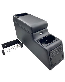 MOOSUN 31515 Denim Black Deluxe Locking Center Console for Jeep CJ-5 1976-1983, CJ-7 1976-1986, Wrangler YJ 1987-1995