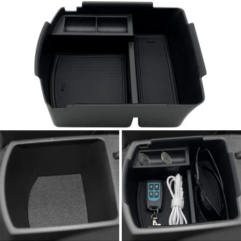 JOJOMARK Compatible with 2020 2021 2022 2023 2024 Seltos Accessories Center Console Tray Organizer Interior Storage