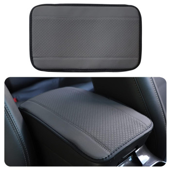 Pincuttee Car Center Console Pad Cover,Universal Armrest Box Mat,Waterproof Armrest Cover Center Console Pad,Car Decor Accessories(Grey,1PC