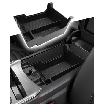 CDEFG Center Console Accessory Organizer Compatible with 2022 2023 Ford Maverick XL XLT Lariat, ABS Material Armrest Storage Box Insert