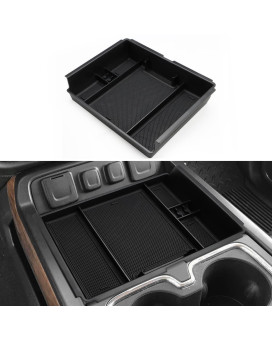 MARCHFA Center Console Organizer Tray Storage Compatible for 2014-2018 Chevy Silverado/GMC Sierra 1500 Accessories Armrest Oragnizer Tray Secondary Storage Box