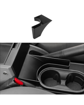 Jimen Compatible with Jeep Wrangler JK JKU 2007-2010, Car Center Console Hand Brake Storage Box Armrest Organizer Tray