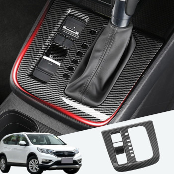 SANTACIN Inner Center Console Gear Shift Panel Cover Trim, Carbon Fiber Pattern, Compatible with Honda CR-V CRV 2023