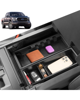 ASZSK Compatible with CRV 2023 2024 Center Console Organizer,Armrest Storage Box Tray with Coin Holder Case for Honda CR-V,Install Directly ABS Material CR V Accessories