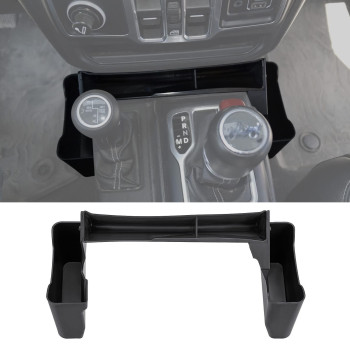 Upgraded Gear Tray for Jeep Wrangler JL JLU 2018-2023 Jeep Gladiator JT 2020-2023 Gear Shift Organizer Cellphone Storage (Not for JK)