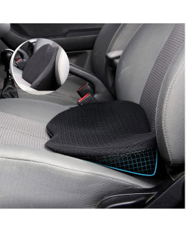 ASVEGE Car Seat Cushion Driver Seat Memory Foam Cushion Summer Breathable Non-Slip Car Pad Cover Lower Back Pain Relief for Road Trip Essentials for Drivers Office Home Chair