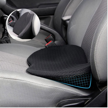 ASVEGE Car Seat Cushion Driver Seat Memory Foam Cushion Summer Breathable Non-Slip Car Pad Cover Lower Back Pain Relief for Road Trip Essentials for Drivers Office Home Chair