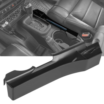 Riasdy JK Gear Tray Gear Shift Console Side Storage Box for 2007-2018Jeep Wrangler JK JKU Accessories (Not Fit for Manual Transmission)