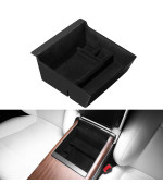 BASENOR Tesla Armrest Storage Box Organizer Center Console Tray for Tesla Model S Model S Plaid Model X Model X Plaid Interior Accessories 2022 2023 2024