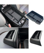 Zxiaochun 2PCS Center Console Organizer Tray and Dash Storage Tray Compatible with Ford Bronco Sport CX430 2021 2022 2023 2024 Accessories Armrest Box Insert Storage Tray ABS Plastic Material