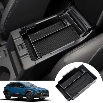 Nosxxus Center Console Organizer for 2024 Subaru Crosstrek (Base/Premium/Sport/Limited) Accessories/Subaru Impreza Accessories 2023 2024+, Center Console Organizer Tray, Armrest Secondary Storage Box