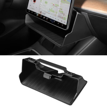 BASENOR New Version Tesla Model Y/3 Center Console Organizer Storage Tray Under Screen Organizer Box Tesla Interior Accessories for Model 3 Model Y 2016-2024