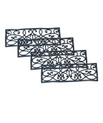 Rubber Scrollwork Stair Tread 4 Pack