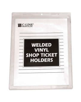 Vinyl Shop Ticket Holder, both sides clear, 8 1/2 x 11, 50/BX, 80911
