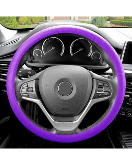 Silicone Steering Wheel Cover - Purple
