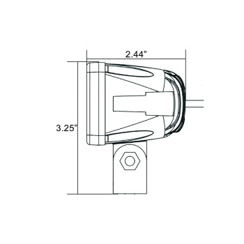 Vision X Lighting Xils1100 Solstice 2 Square Euro Beam Solo Led Pod Light