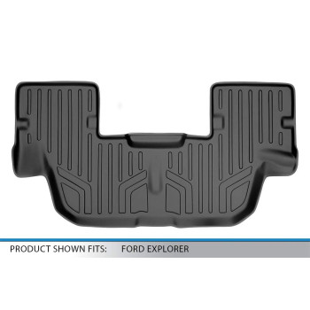 Maxliner Custom Fit Floor Mats 3Rd Row Liner Black Compatible With 20112019 Ford Explorer