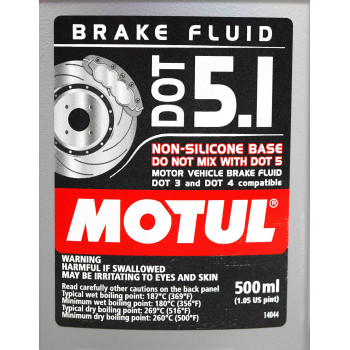 Motul 10095112 Dot 51 Nonsilicone Brake Fluid Case Of 12