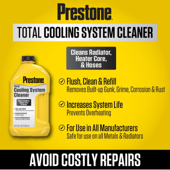 Prestone As105 Total Cooling System Cleaner For Radiator Heater Core And Hoses 22 Oz 6 Pack