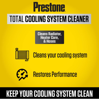 Prestone As105 Total Cooling System Cleaner For Radiator Heater Core And Hoses 22 Oz 6 Pack