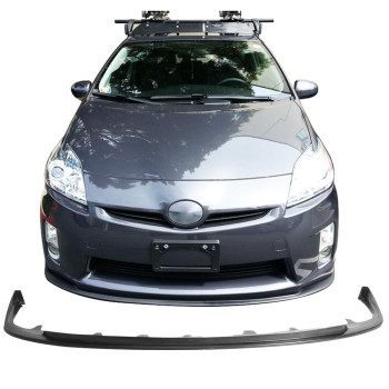 Front Bumper Lip Compatible With 20102011 Toyota Prius Factory Style Pu Black Front Lip Spoiler Splitter By Ikon Motorsports