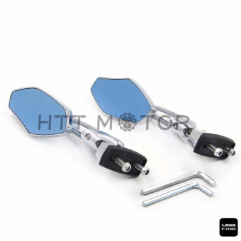 Httmt Chrome Adjustable Diamond Base Mirrors Rearview Compatible With Suzuk Hayabusa Gsx1300R 9912