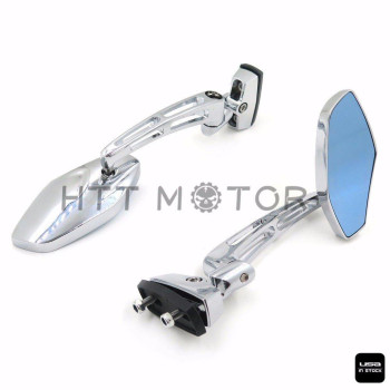 Httmt Chrome Adjustable Diamond Base Mirrors Rearview Compatible With Suzuk Hayabusa Gsx1300R 9912