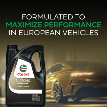 Castrol Edge Euro 0W40 A3B4 Advanced Full Synthetic Motor Oil 5 Quarts