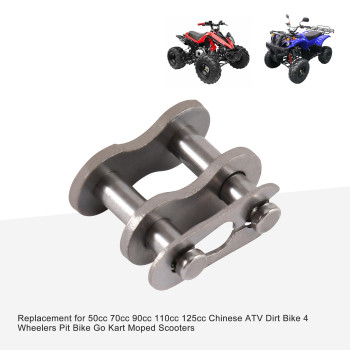 Goofit 1 Pcs 420 Chain Master Link For 50Cc 70Cc 90Cc 110Cc 125Cc Chinese Atv Dirt Bike 4 Wheelers Pit Bike Go Kart Moped Scoote