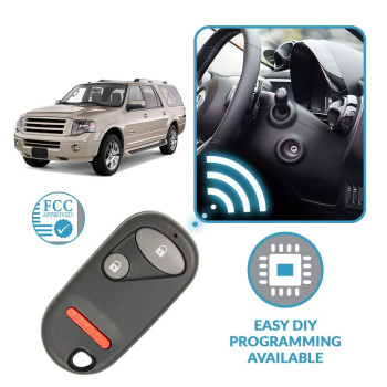 Keyless2Go Replacement For New Keyless Entry Remote Key Fob For Select Civic And Pilot That Use Fcc Nhvwb1U523 Or Nhvwb1U521 2