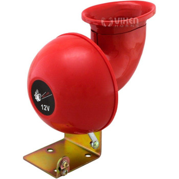 Vixen Horns Loud Raging Bull Sound Air Horn Trumpet With Pull Lever Red 12V Vxh1004