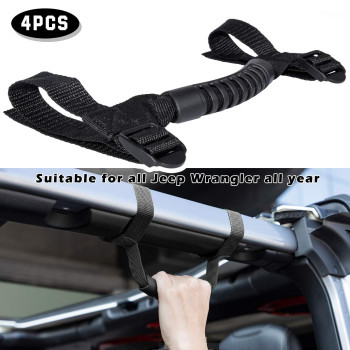 4 X Roll Bar Grab Handles Grip Handle For Jeep Wrangler Yj Tj Jk Jku Jl Jlu Sports Sahara Freedom Rubicon X Unlimited 1955202