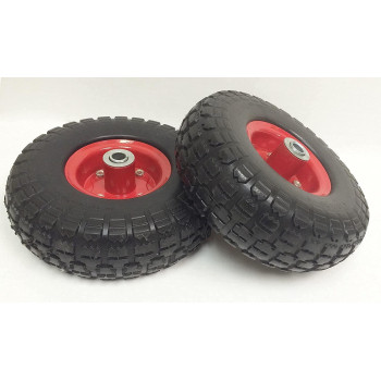 Libra 10 Flat Free Solid Tire Wheel 4103504 W 58 Center Bore For Dolly Handtruck Cart Generator Set 227019