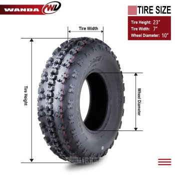 Wanda Set 2 Sport Atv Tires At 23X710 P348 Gncc Grand National Cross Country Race Tire 10063