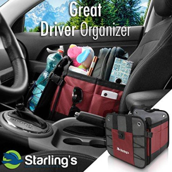 Starlings Car Trunk Organizer For Suv Auto Truck And Crossover Box Trunk Organizer For Car Small With 2 Compartments And St