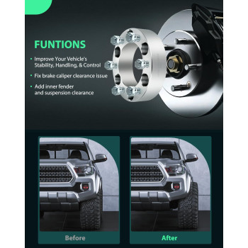 Scitoo 5X1143 To 5X127 Wheel Spacers 5 Lug 4Pcs 125 Wheel Spacers Adapters 5X45 To 5X5 For Wrangler Wheel Adapters For Libe