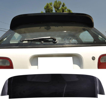 Prepainted Roof Spoiler Compatible With 19921995 Honda Civic Duckbill Style Painted Glossy Black Abs Rear Wind Spoiler Wing A