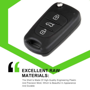 Scitoo 2 X Key Fob Shell Case For Kia Soul For Kia Sportage For Kia Rondo For Kia Rio 20072013