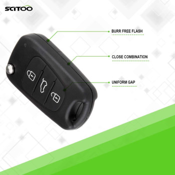 Scitoo 2 X Key Fob Shell Case For Kia Soul For Kia Sportage For Kia Rondo For Kia Rio 20072013