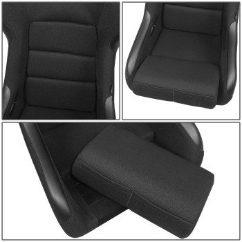 Nrg Innovations Frp301 Race Style Bolsterlumbar Bucket Seat Large